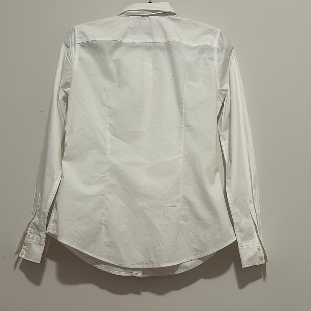 Banana Republic size 4 womanWhite Blouse with Bow Detail - Picture 7 of 8